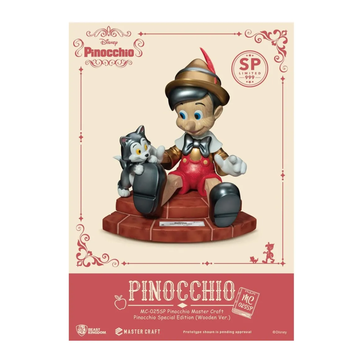 Beast Kingdom Disney - Master Craft Pinocchio Wooden Ver. Special Edition