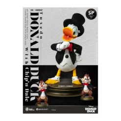 Beast Kingdom Disney 100th - Master Craft - Tuxedo Donald Duck with Ship & Dale Special Edition Statue - Tic & Tac