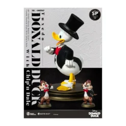 Beast Kingdom Disney 100th - Master Craft - Tuxedo Donald Duck with Ship & Dale Special Edition Statue - Tic & Tac