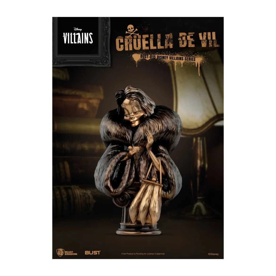 Beast Kingdom - Disney Villains Series Cruella De Vil buste pvc