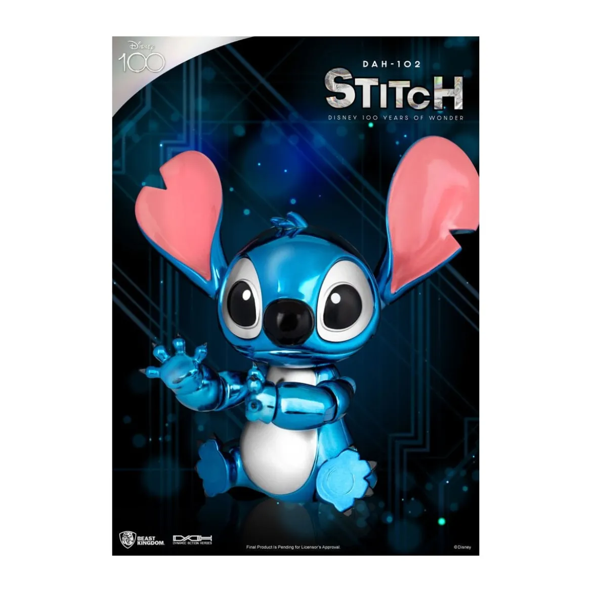 Beast Kingdom Disney 100 Years of Wonder - Lilo & Stitch - Stitch - Dynamic Action Heroes 1/9 - D100