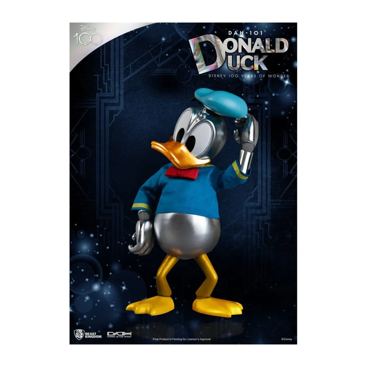 Beast Kingdom Disney 100 Years of Wonder - Donald Duck - Dynamic Action Heroes 1/9 - D100