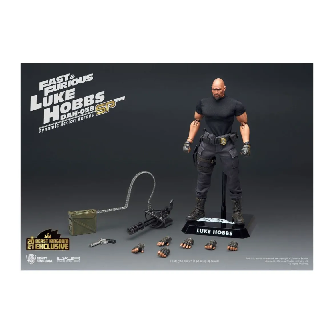 Beast Kingdom - Fast & Furious - Luke Hobbs Limited Edition - figurine Dynamic Action Heroes 1/9