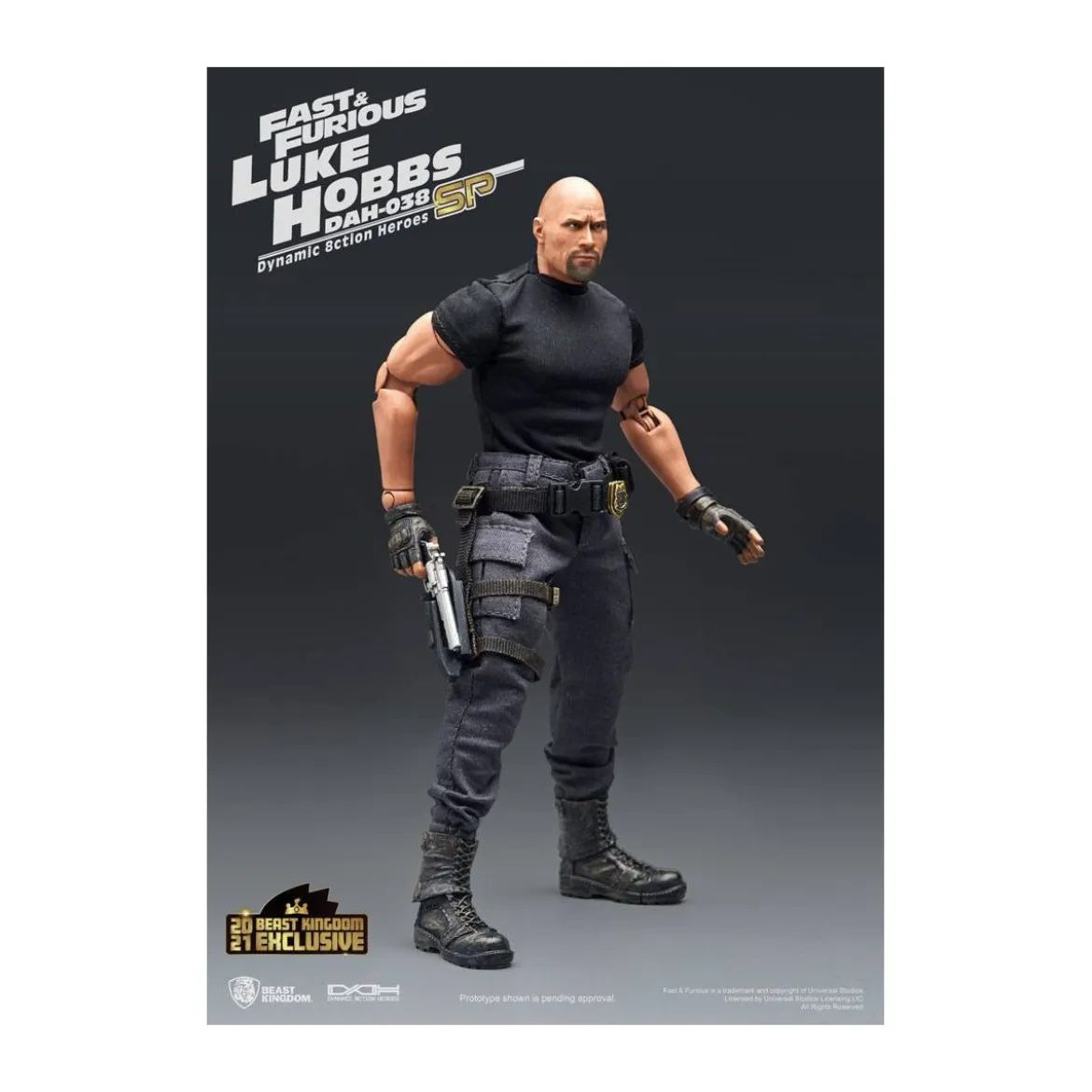 Beast Kingdom - Fast & Furious - Luke Hobbs Limited Edition - figurine Dynamic Action Heroes 1/9
