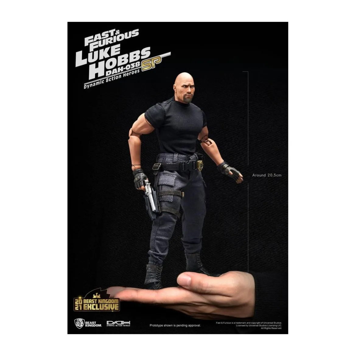 Beast Kingdom - Fast & Furious - Luke Hobbs Limited Edition - figurine Dynamic Action Heroes 1/9