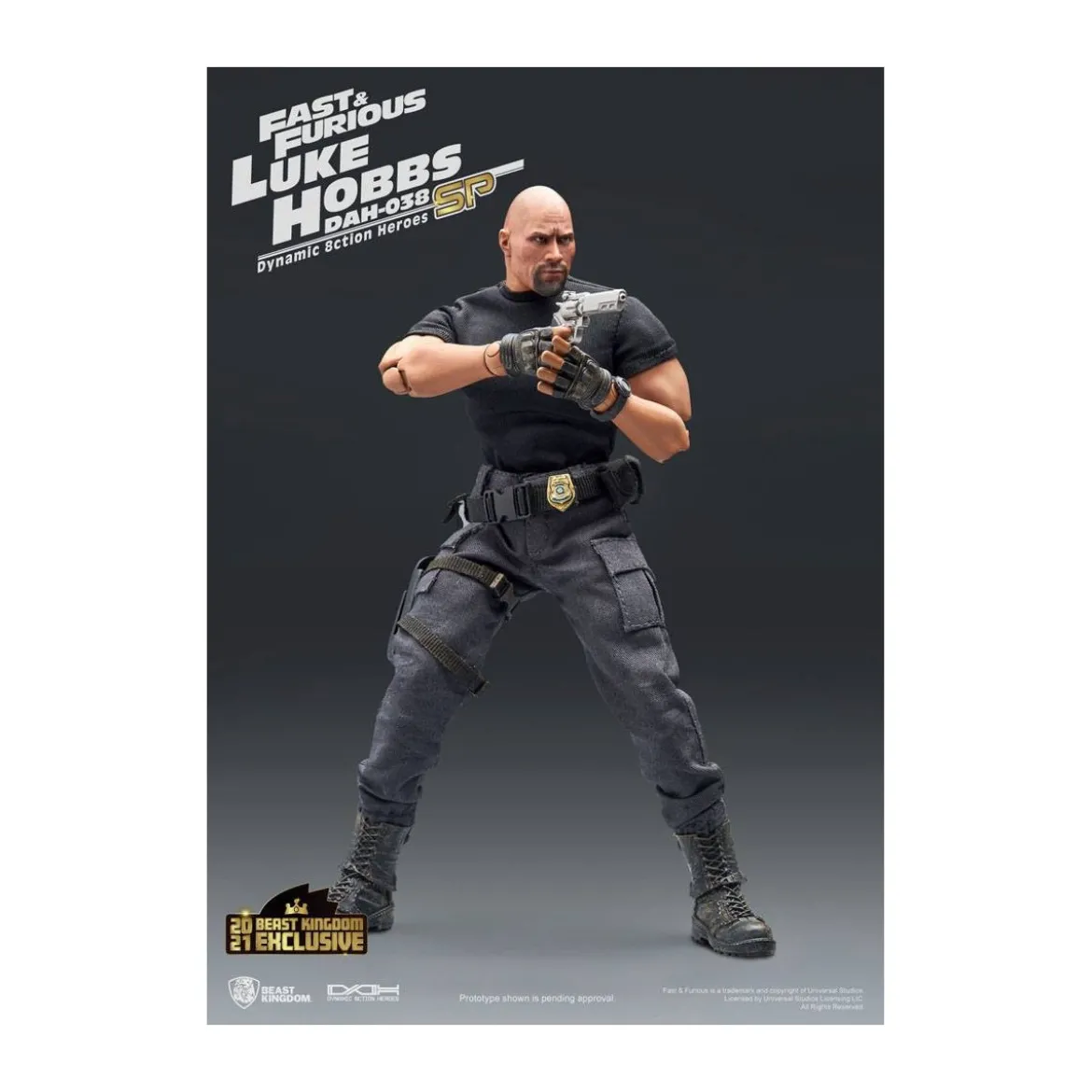 Beast Kingdom - Fast & Furious - Luke Hobbs Limited Edition - figurine Dynamic Action Heroes 1/9