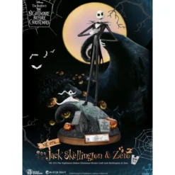 Beast Kingdom - L'Étrange Noël de monsieur Jack statuette Master Craft Jack Skellington & Zero