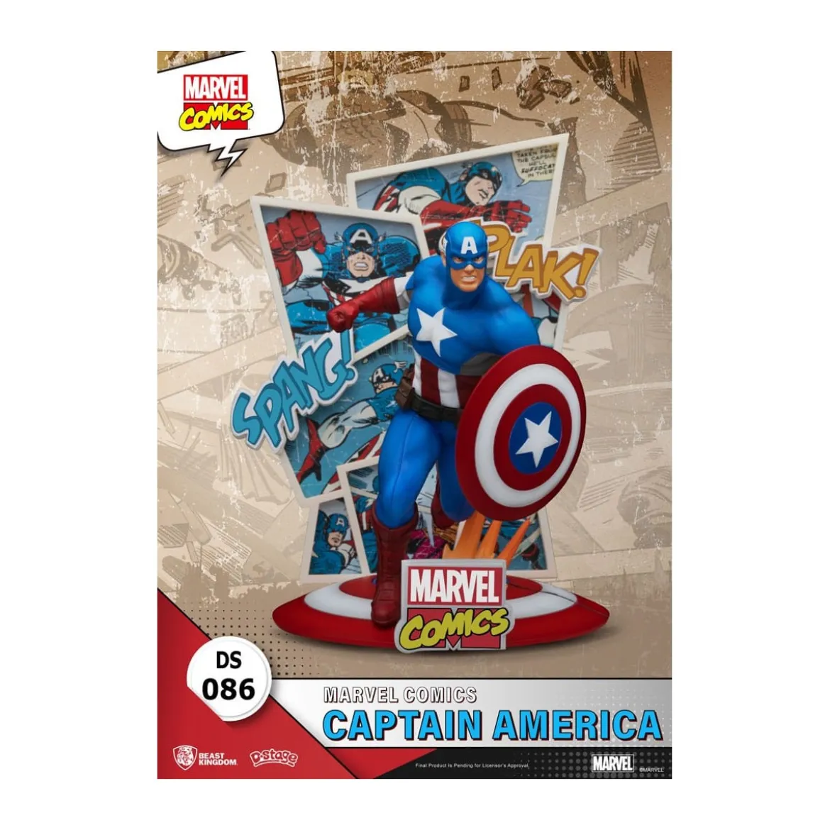 Beast Kingdom Marvel Comics Diorama PVC - Captain America D-Stage