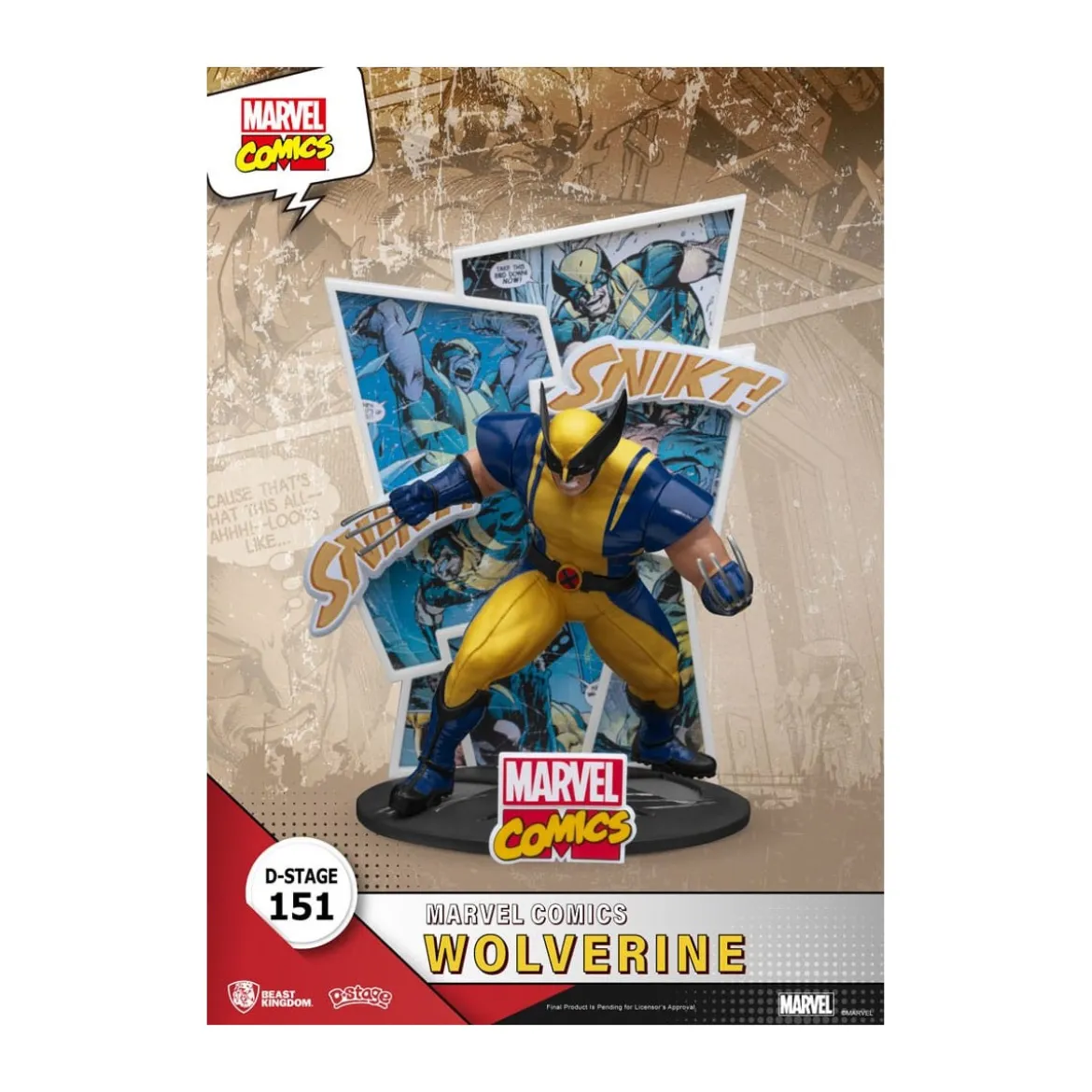 Beast Kingdom Marvel Comics Diorama PVC - Wolverine D-Stage