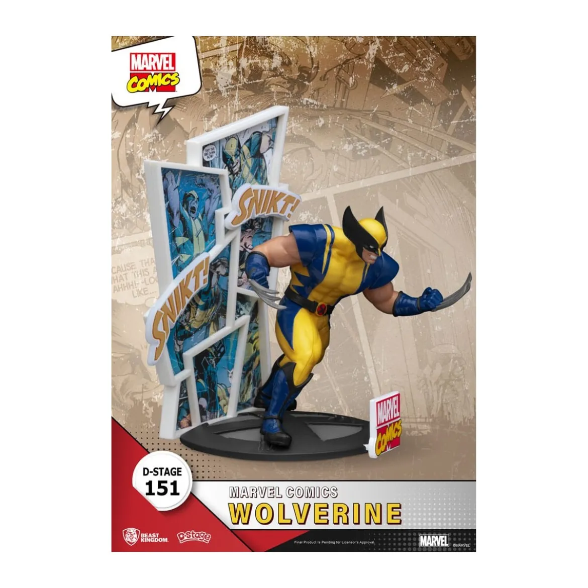 Beast Kingdom Marvel Comics Diorama PVC - Wolverine D-Stage