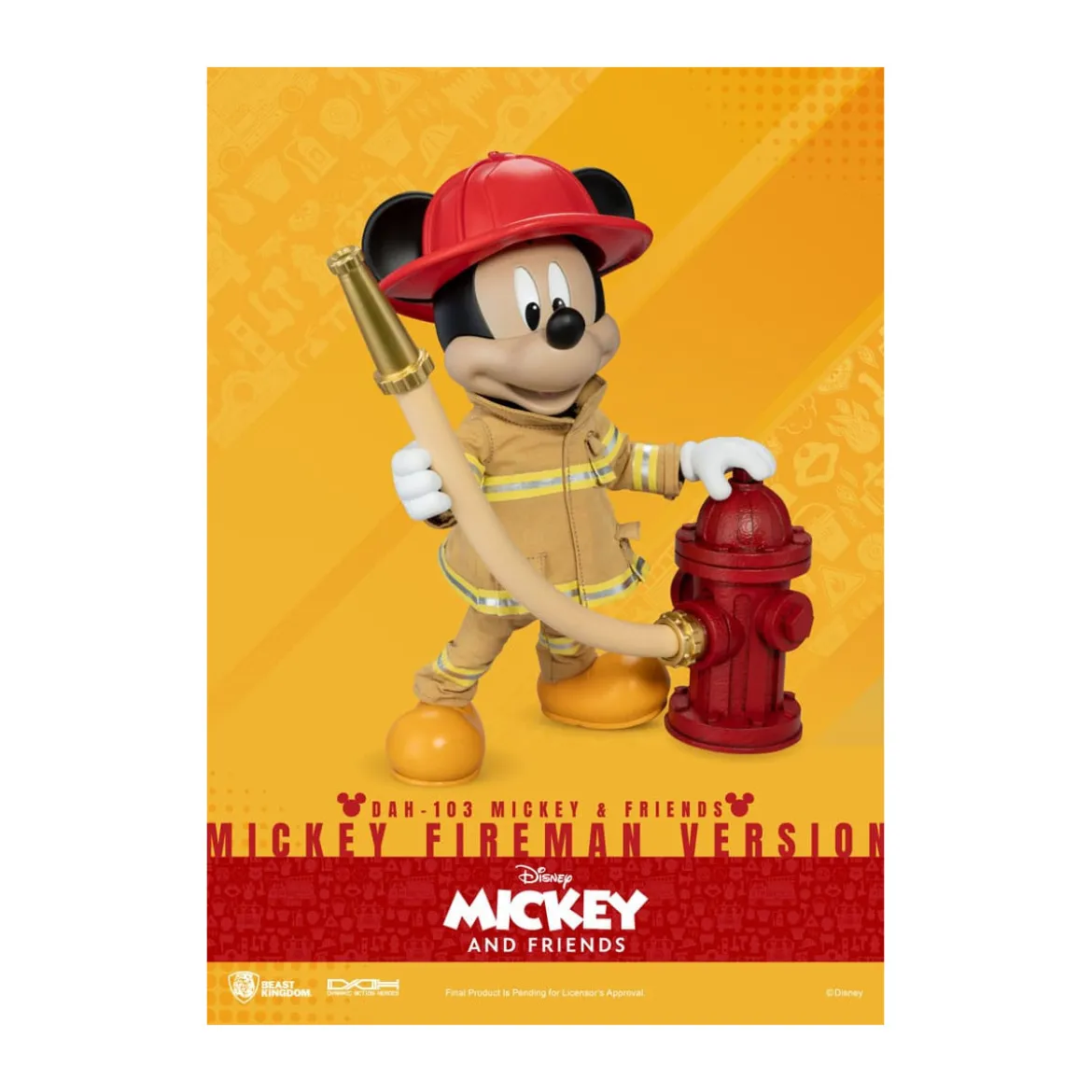 Beast Kingdom - Mickey & Friends - Mickey Fireman Ver. figurine Dynamic Action Heroes 1/9