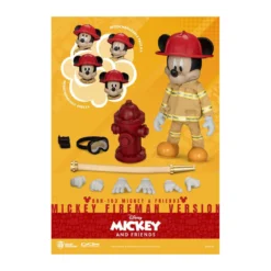 Beast Kingdom - Mickey & Friends - Mickey Fireman Ver. figurine Dynamic Action Heroes 1/9