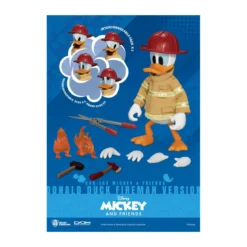 Beast Kingdom - Mickey & Friends - Donald Duck Fireman Ver. figurine Dynamic Action Heroes 1/9