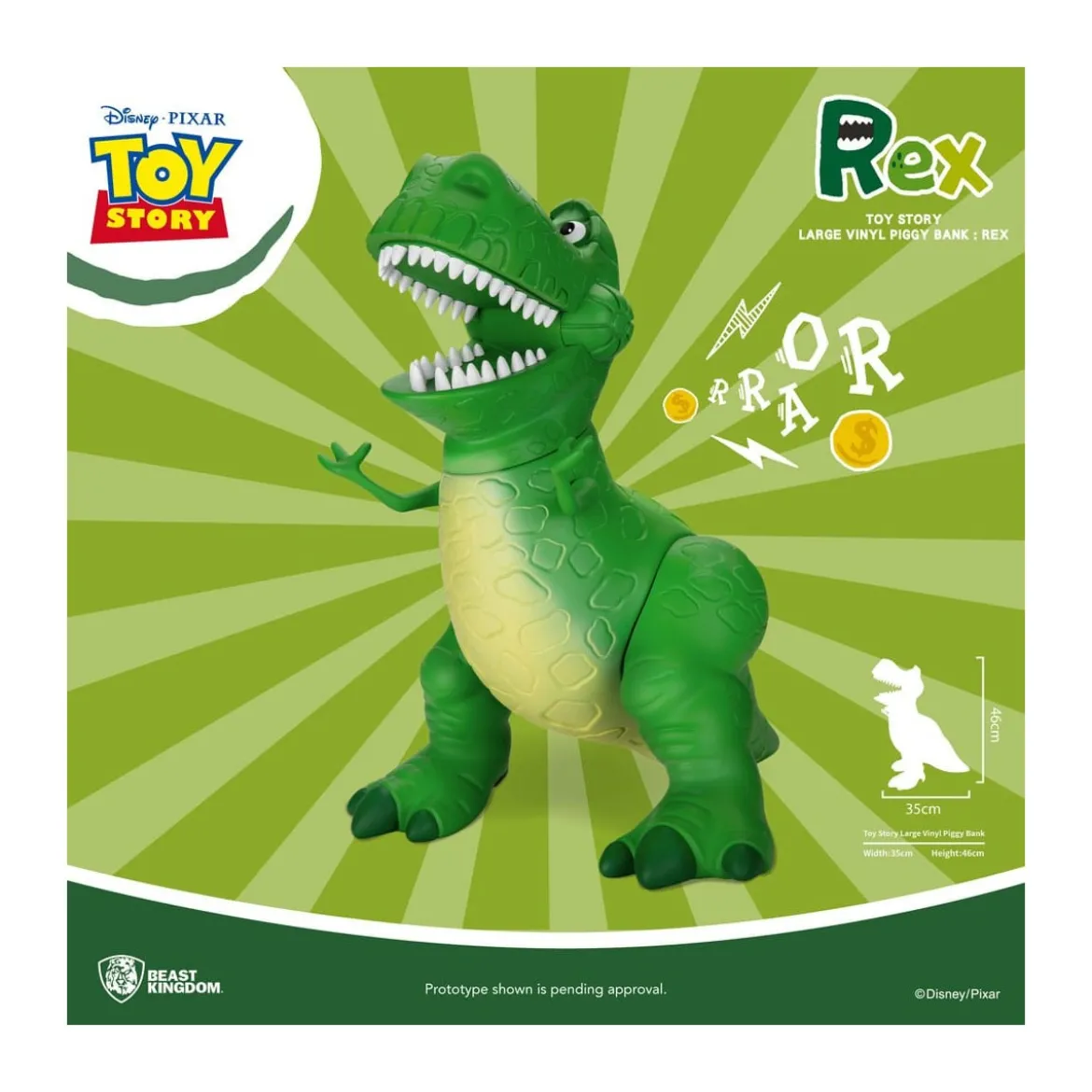 Beast Kingdom Tirelire geante Toy Story - Rex