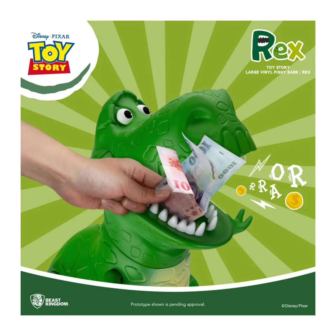 Beast Kingdom Tirelire geante Toy Story - Rex