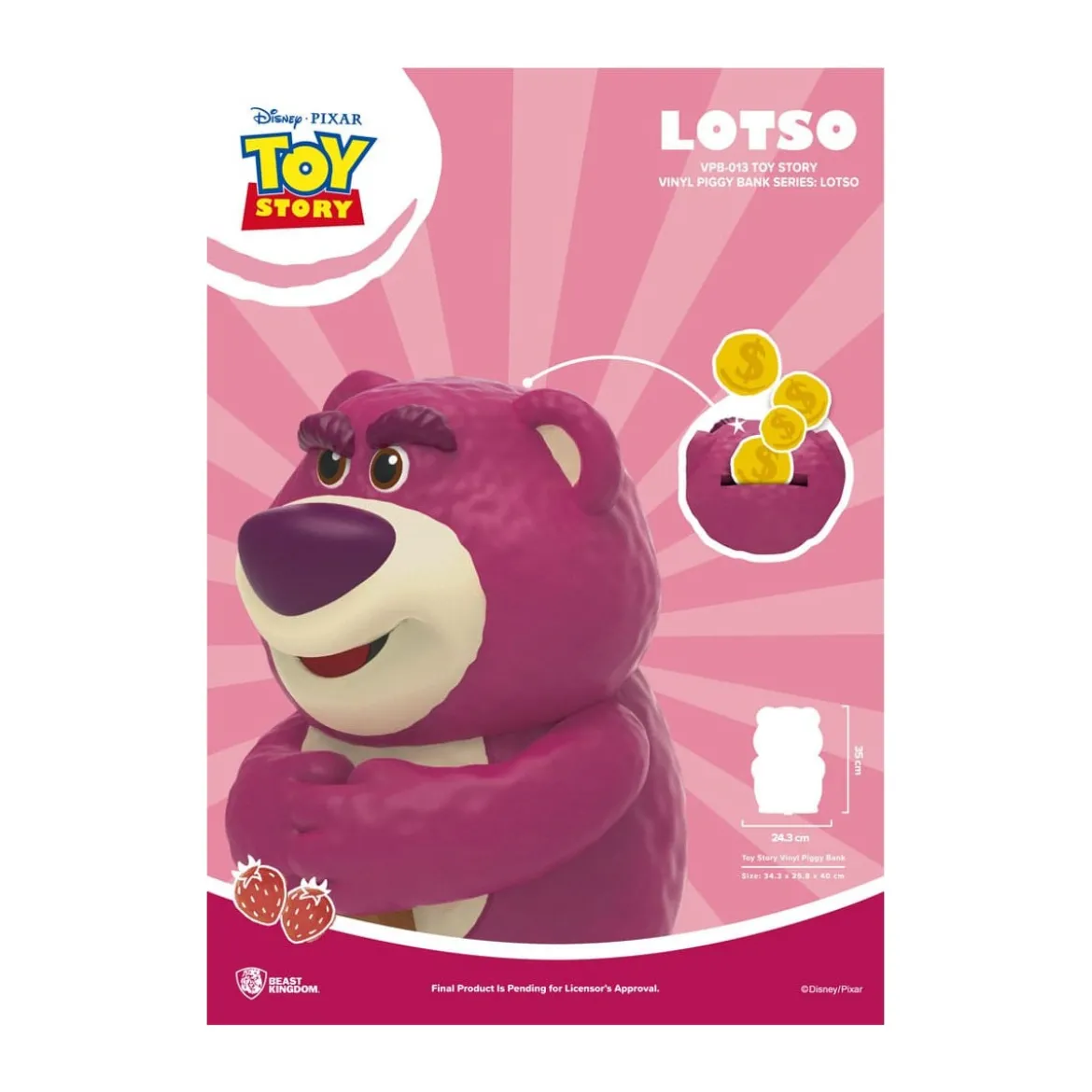 Beast Kingdom Tirelire geante Toy Story 3 - Lotso