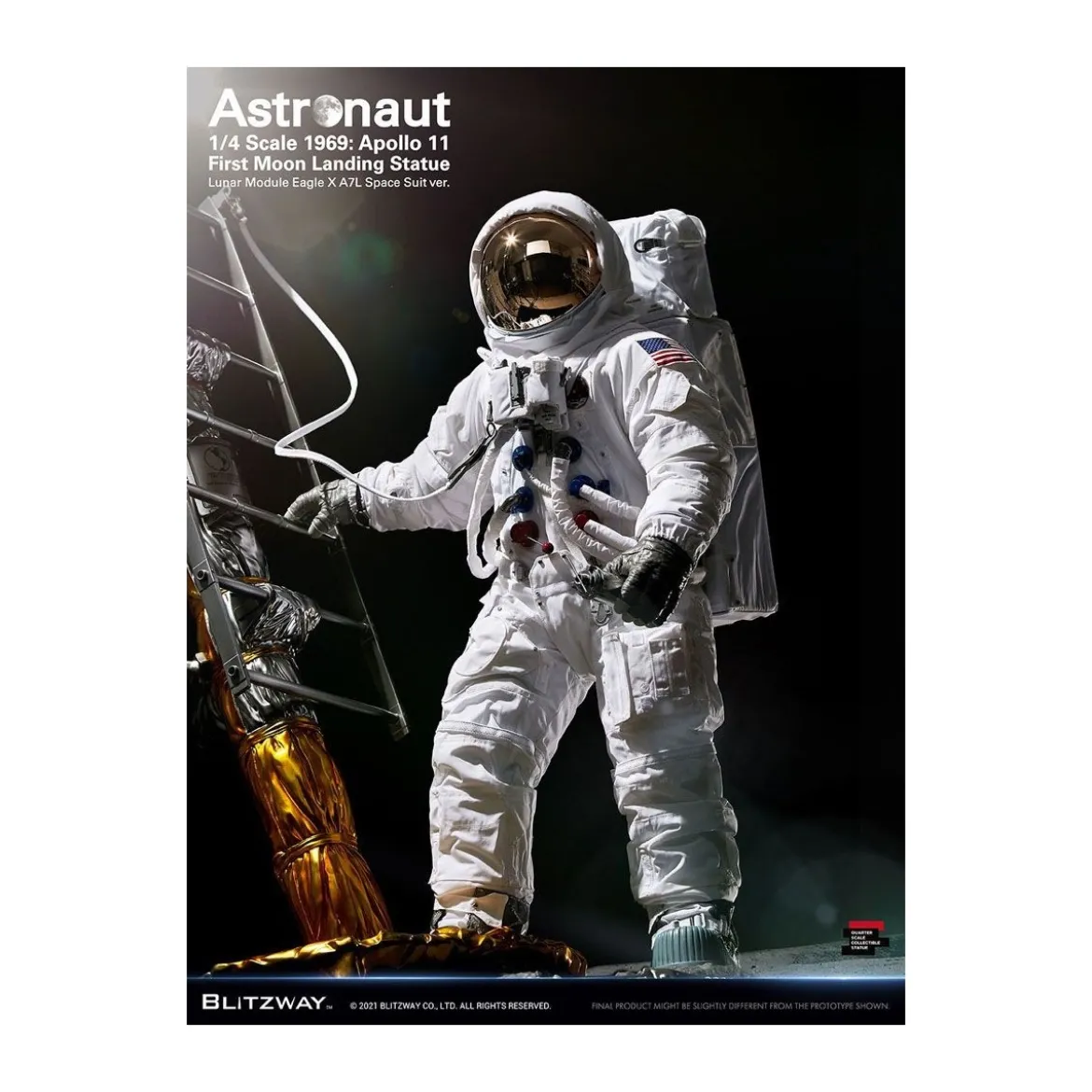 Blitzway - Astronaut Apollo 11 : LM-5 A7L ver. 1/4 - Hybrid Superb Scale
