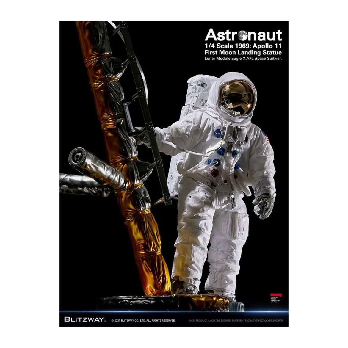 Blitzway - Astronaut Apollo 11 : LM-5 A7L ver. 1/4 - Hybrid Superb Scale