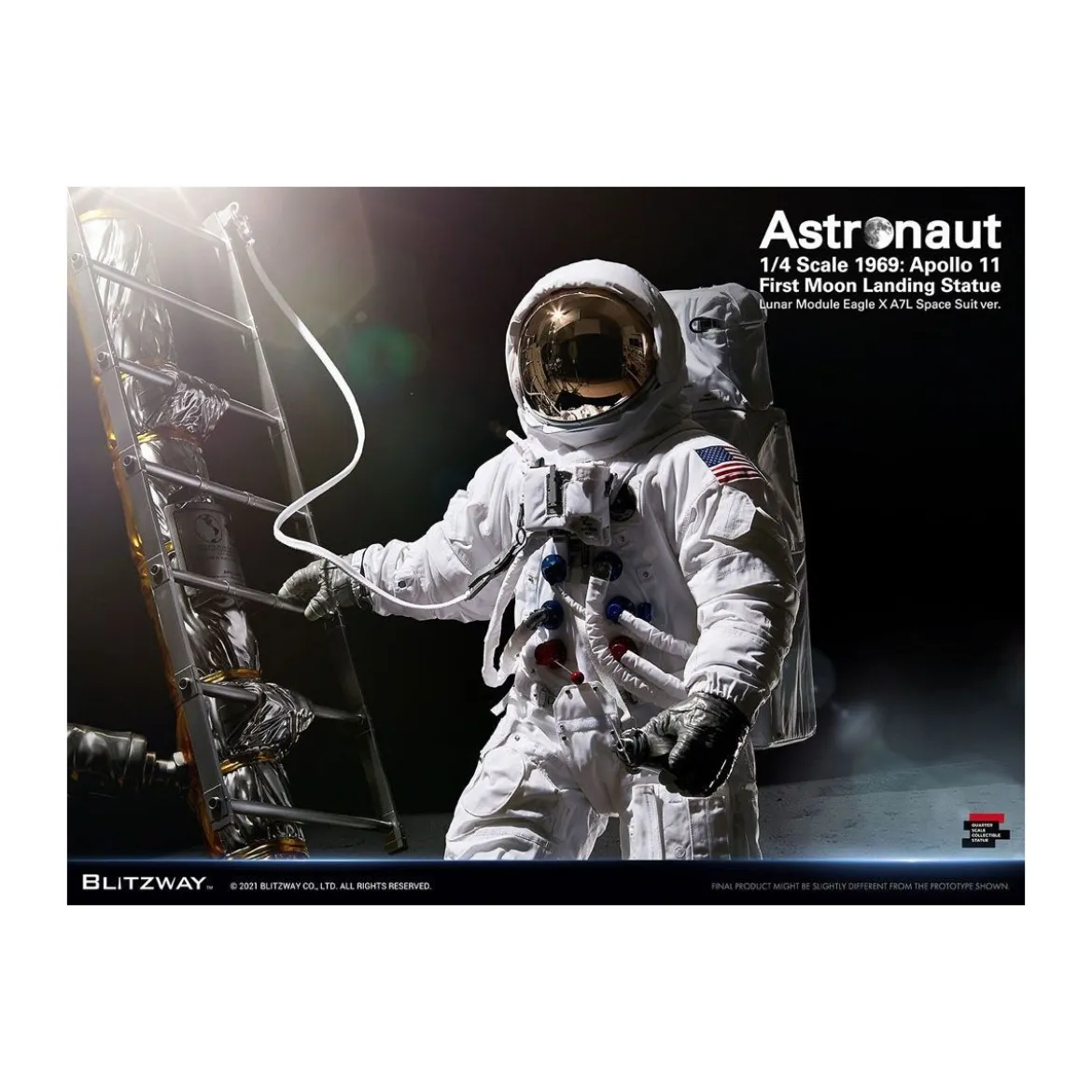 Blitzway - Astronaut Apollo 11 : LM-5 A7L ver. 1/4 - Hybrid Superb Scale