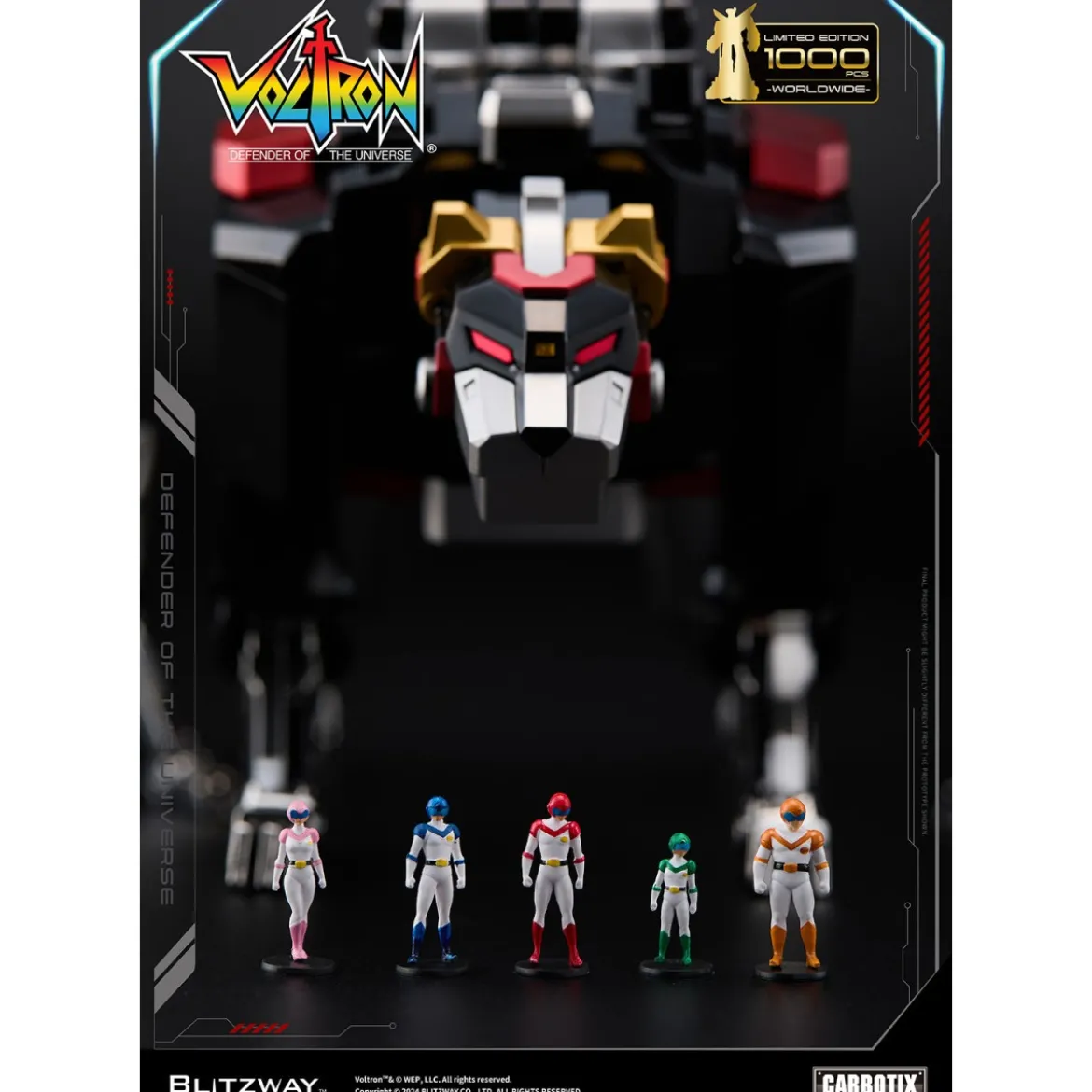 Blitzway - BLACK VOLTRON - Voltron: Defender of the Universe figurine Carbotix