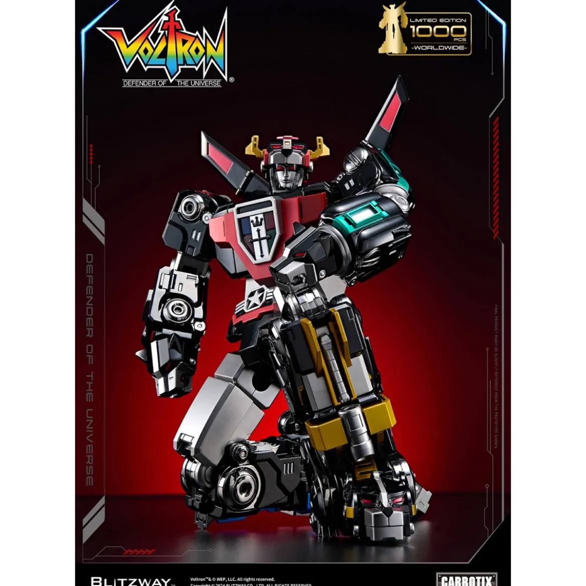Blitzway - BLACK VOLTRON - Voltron: Defender of the Universe figurine Carbotix