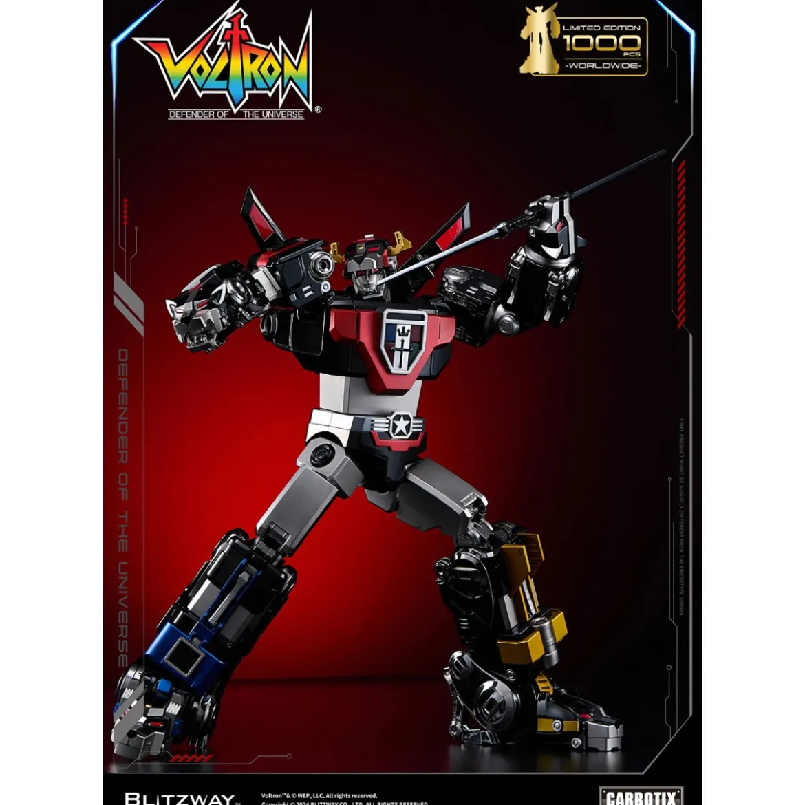 Blitzway - BLACK VOLTRON - Voltron: Defender of the Universe figurine Carbotix