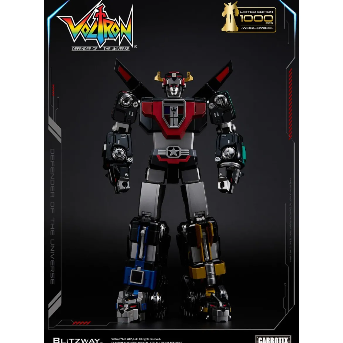 Blitzway - BLACK VOLTRON - Voltron: Defender of the Universe figurine Carbotix