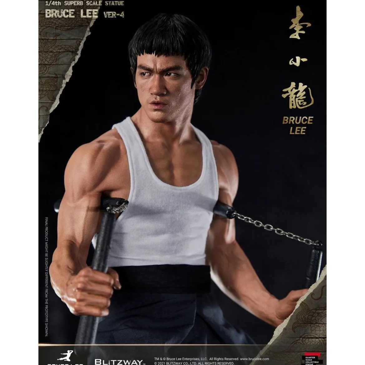 Blitzway - Bruce Lee statuette 1/4 Tribute version 4- 55 cm