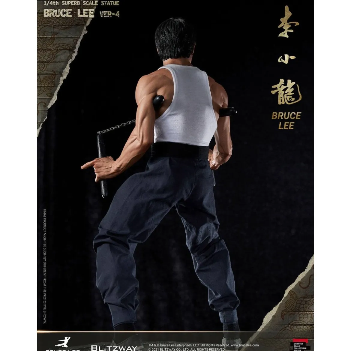 Blitzway - Bruce Lee statuette 1/4 Tribute version 4- 55 cm