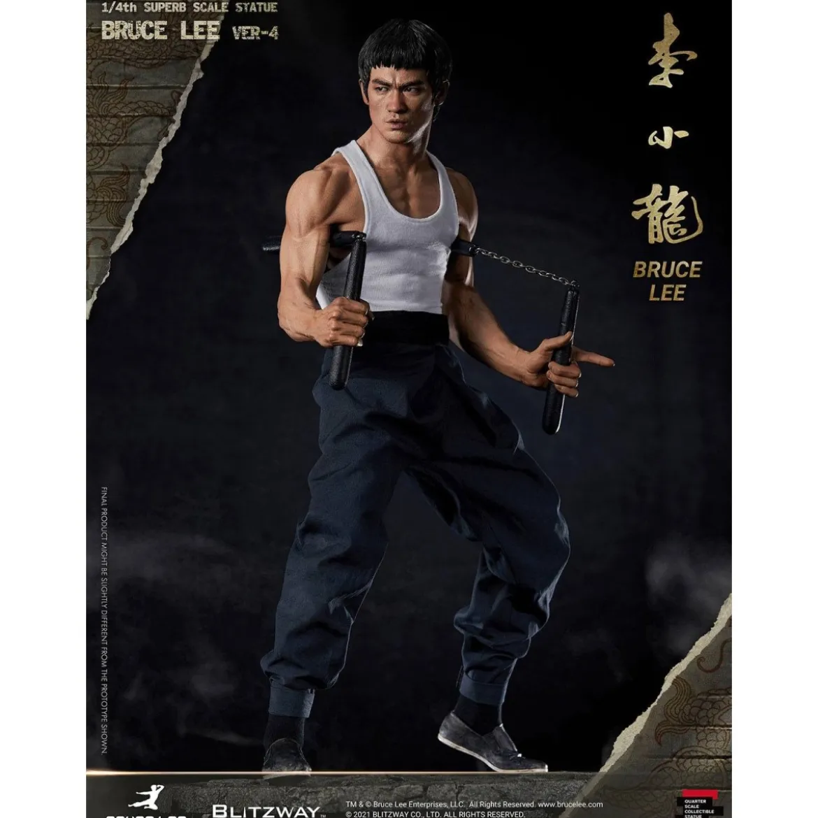 Blitzway - Bruce Lee statuette 1/4 Tribute version 4- 55 cm