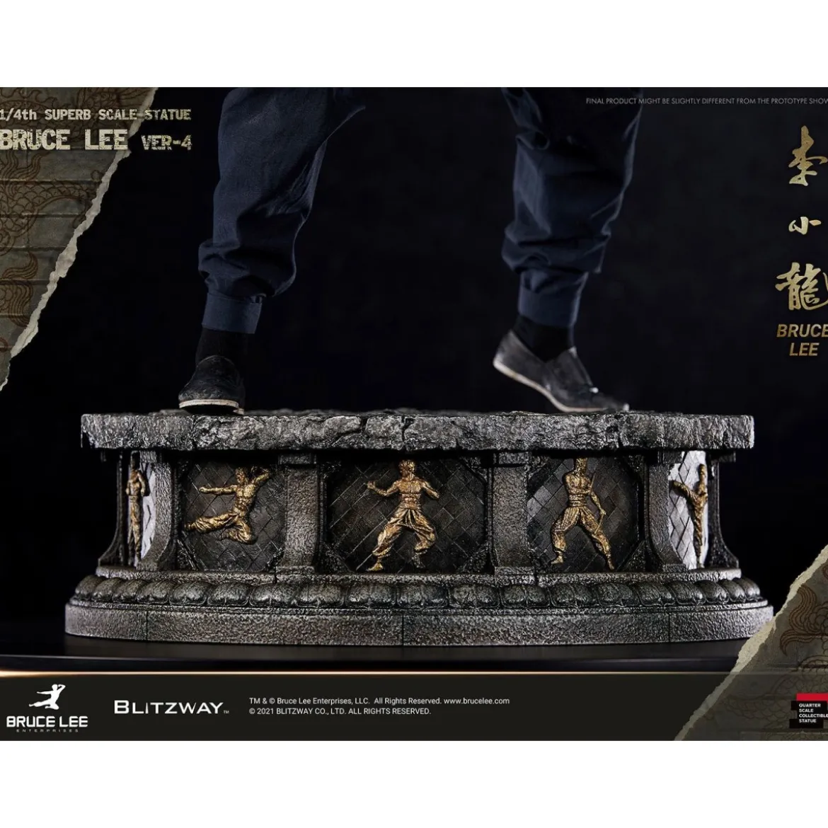 Blitzway - Bruce Lee statuette 1/4 Tribute version 4- 55 cm