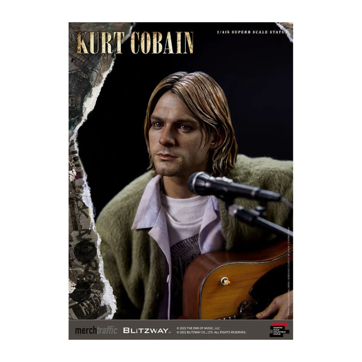 Blitzway - Kurt Cobain statuette Superb Scale 1/4 Unplugged