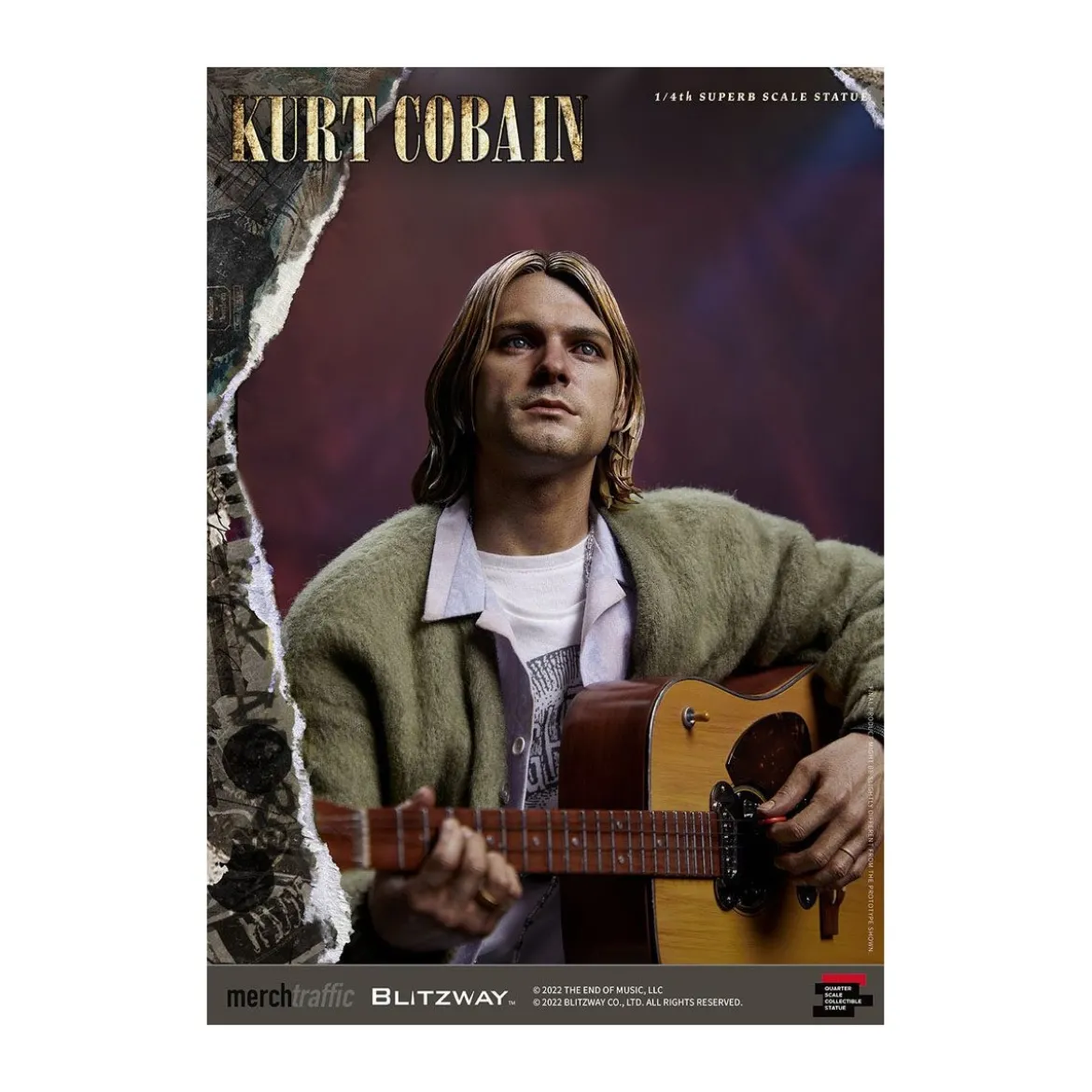 Blitzway - Kurt Cobain statuette Superb Scale 1/4 Unplugged