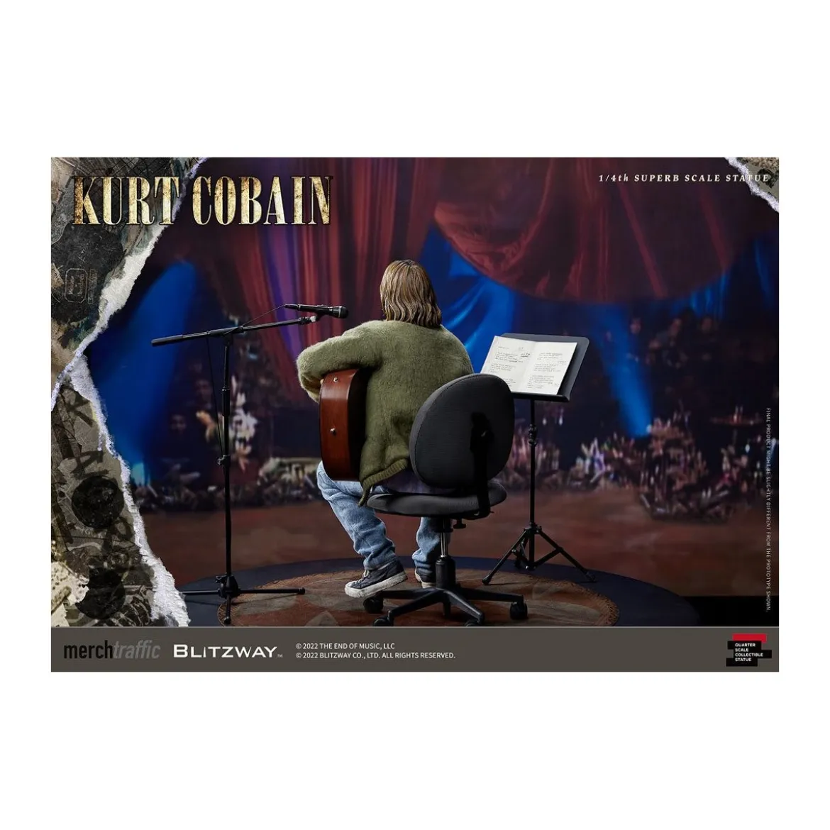 Blitzway - Kurt Cobain statuette Superb Scale 1/4 Unplugged