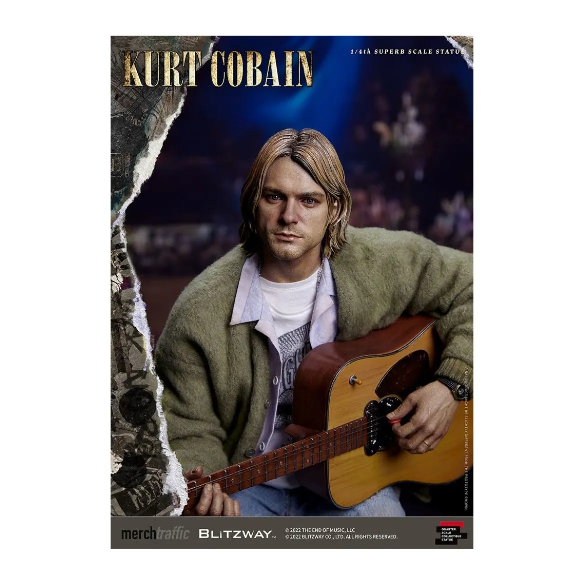 Blitzway - Kurt Cobain statuette Superb Scale 1/4 Unplugged