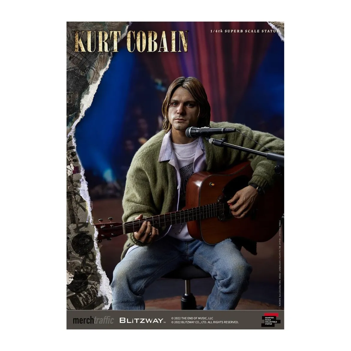 Blitzway - Kurt Cobain statuette Superb Scale 1/4 Unplugged
