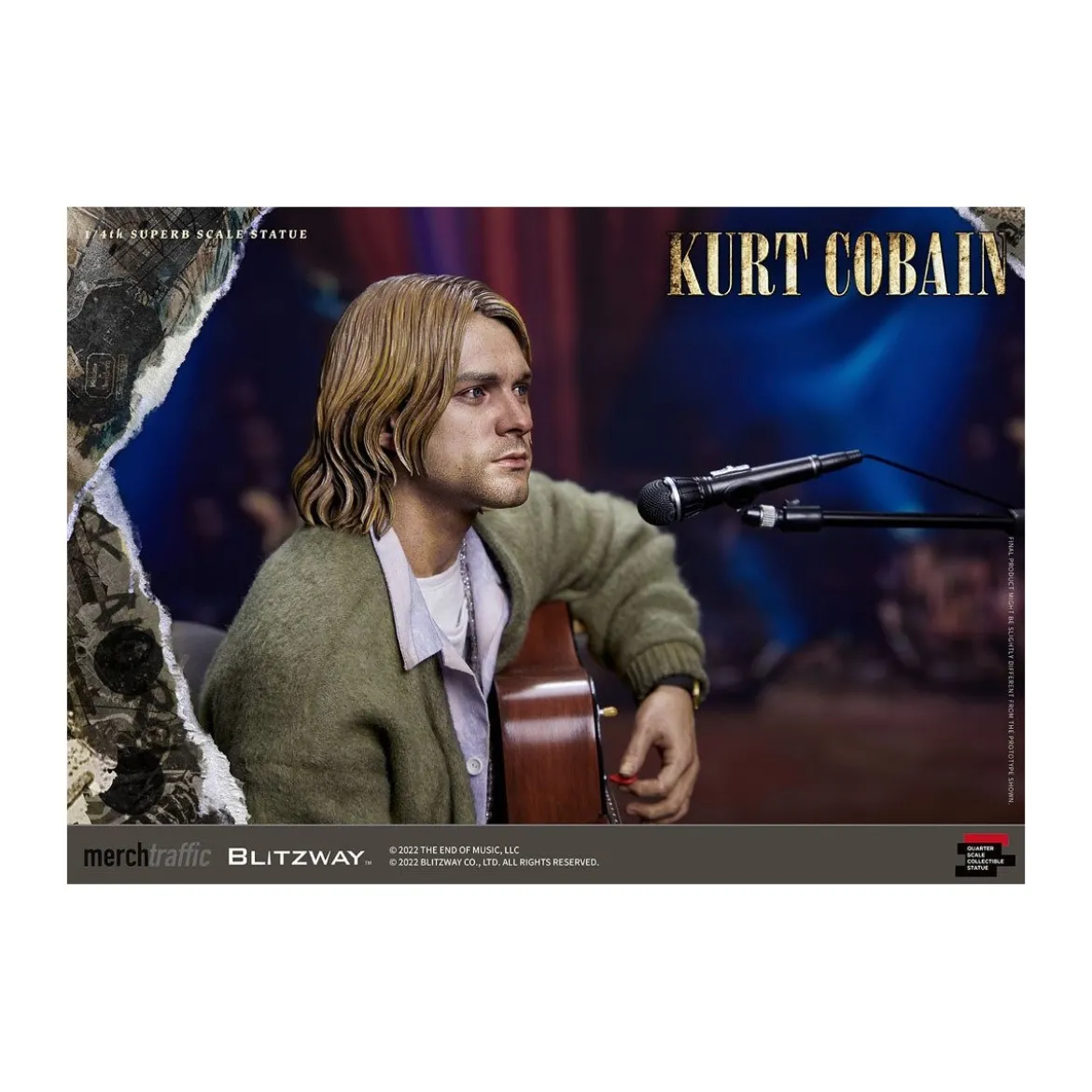 Blitzway - Kurt Cobain statuette Superb Scale 1/4 Unplugged