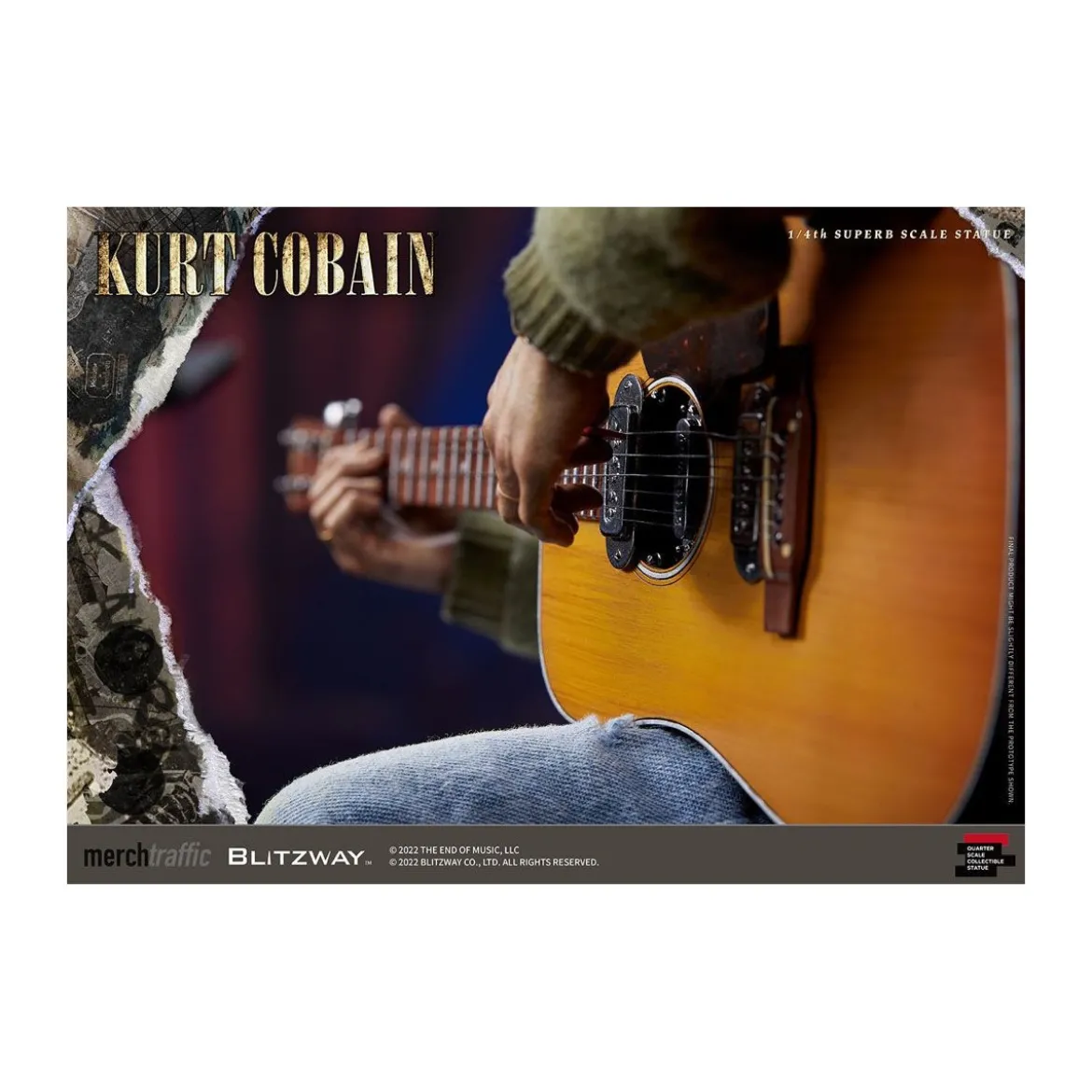 Blitzway - Kurt Cobain statuette Superb Scale 1/4 Unplugged
