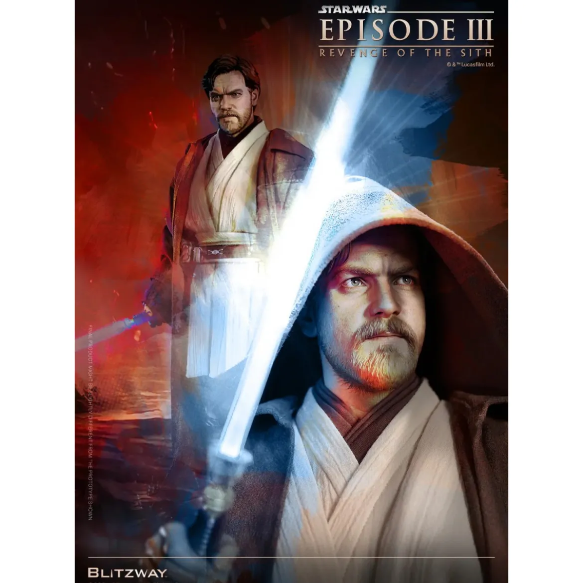 Blitzway Superb Scale Statue - Obi-Wan Kenobi Standard Version 1/4 - Star Wars Episode III