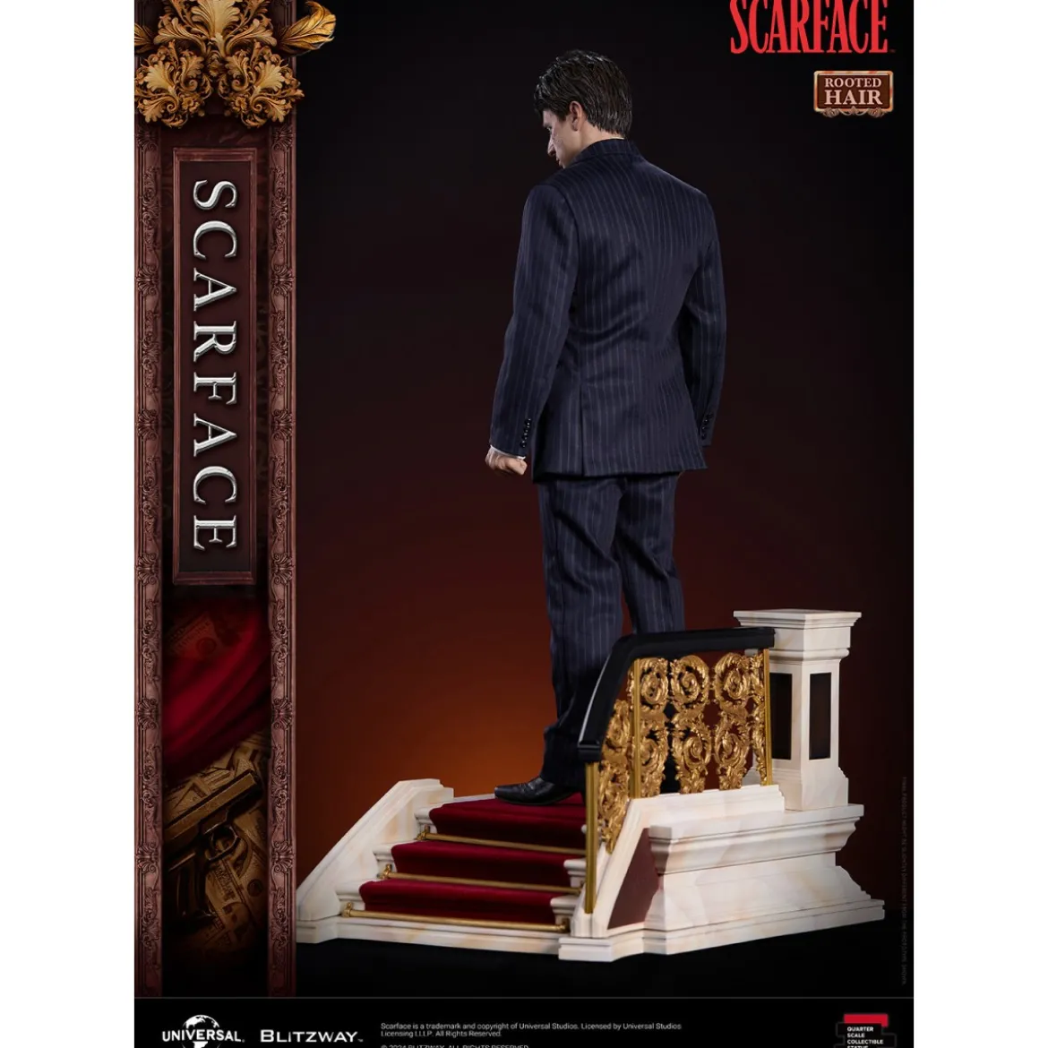 Blitzway Superb Scale Statue - Tony Montana Rooted Hair 1/4 - Scarface