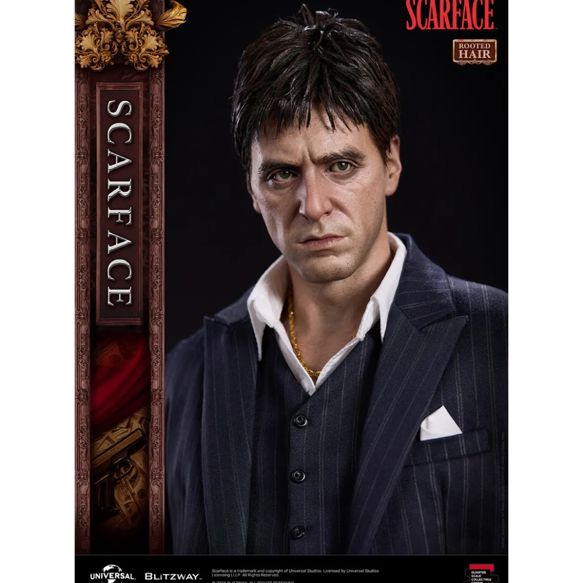 Blitzway Superb Scale Statue - Tony Montana Rooted Hair 1/4 - Scarface