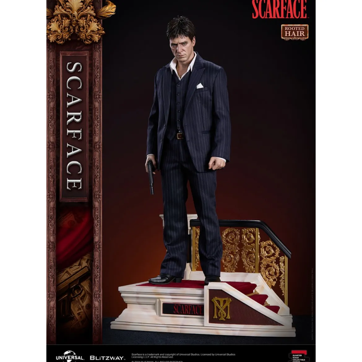 Blitzway Superb Scale Statue - Tony Montana Rooted Hair 1/4 - Scarface