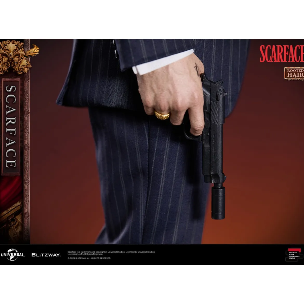 Blitzway Superb Scale Statue - Tony Montana Rooted Hair 1/4 - Scarface