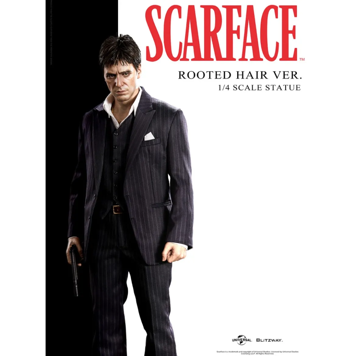 Blitzway Superb Scale Statue - Tony Montana Rooted Hair 1/4 - Scarface