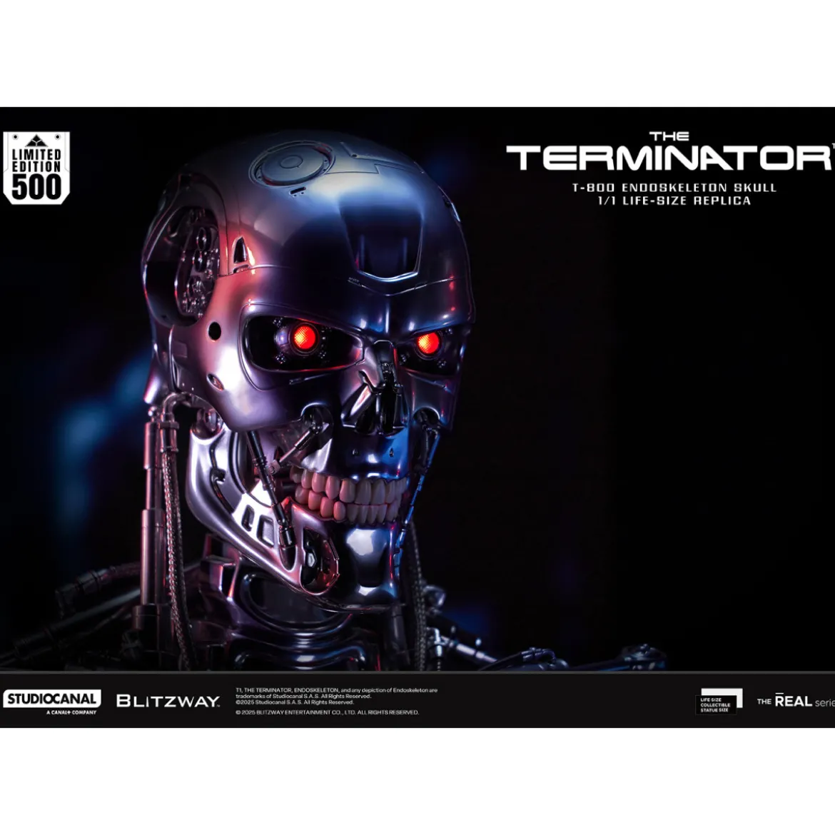 Blitzway - T800 Endoskeleton Skull 1/1 Life Size - The Terminator