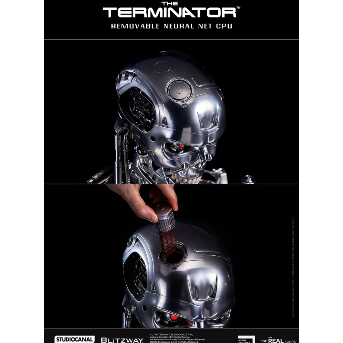 Blitzway - T800 Endoskeleton Skull 1/1 Life Size - The Terminator