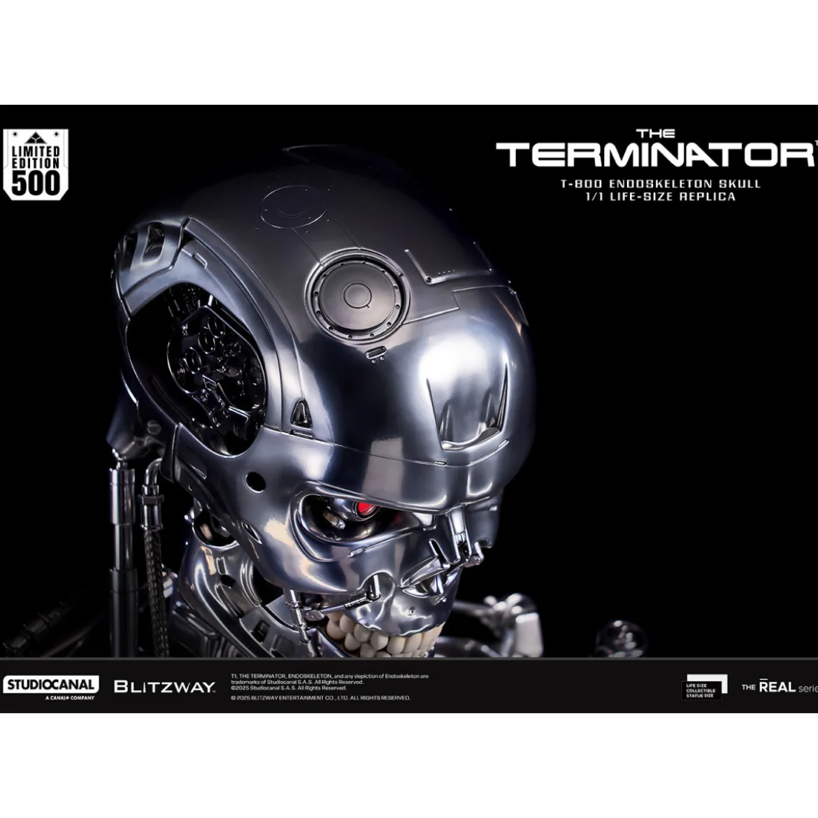 Blitzway - T800 Endoskeleton Skull 1/1 Life Size - The Terminator