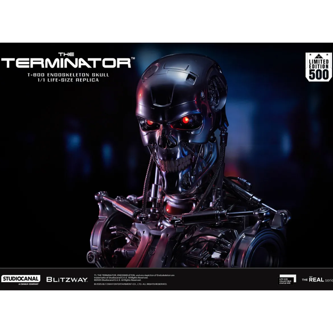 Blitzway - T800 Endoskeleton Skull 1/1 Life Size - The Terminator