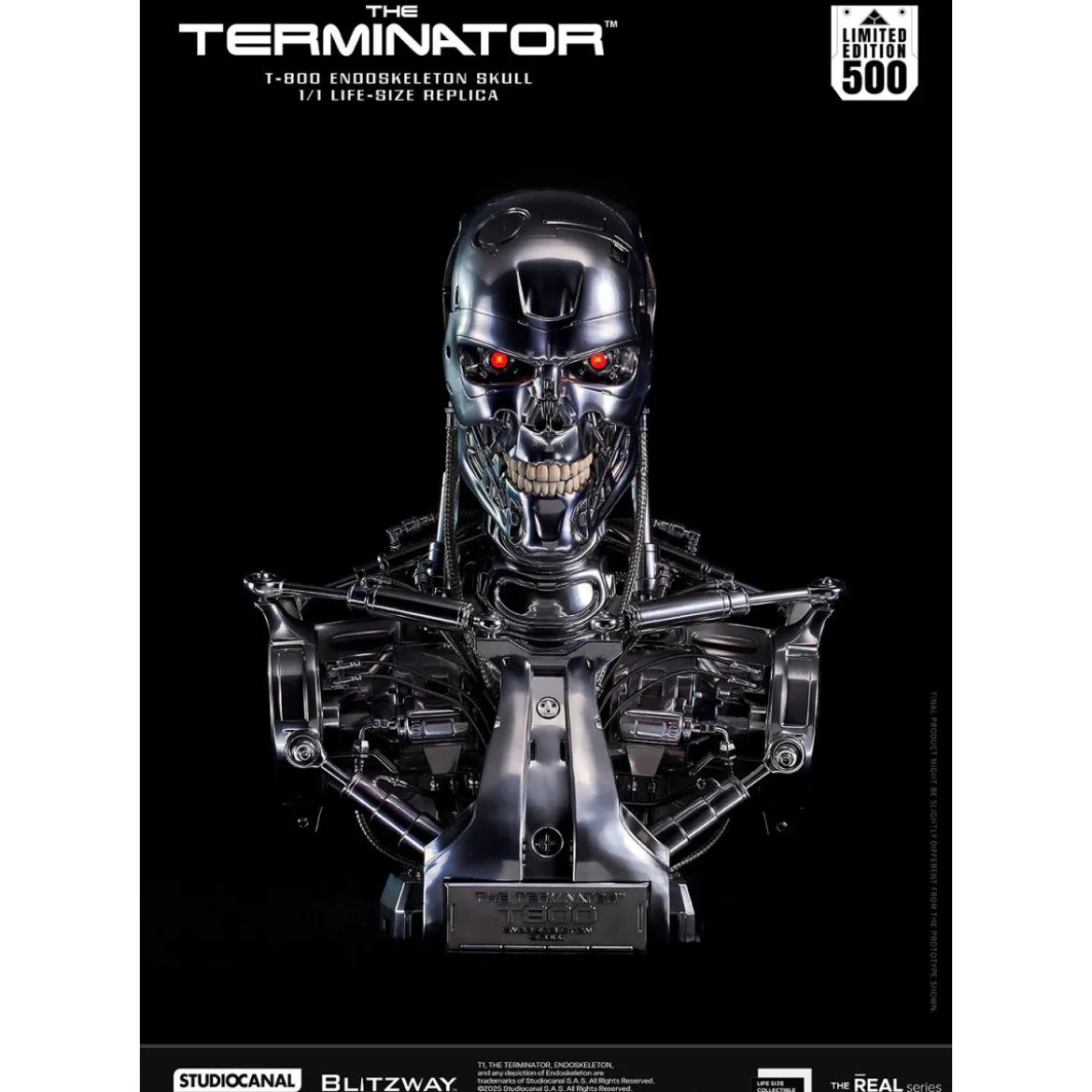 Blitzway - T800 Endoskeleton Skull 1/1 Life Size - The Terminator
