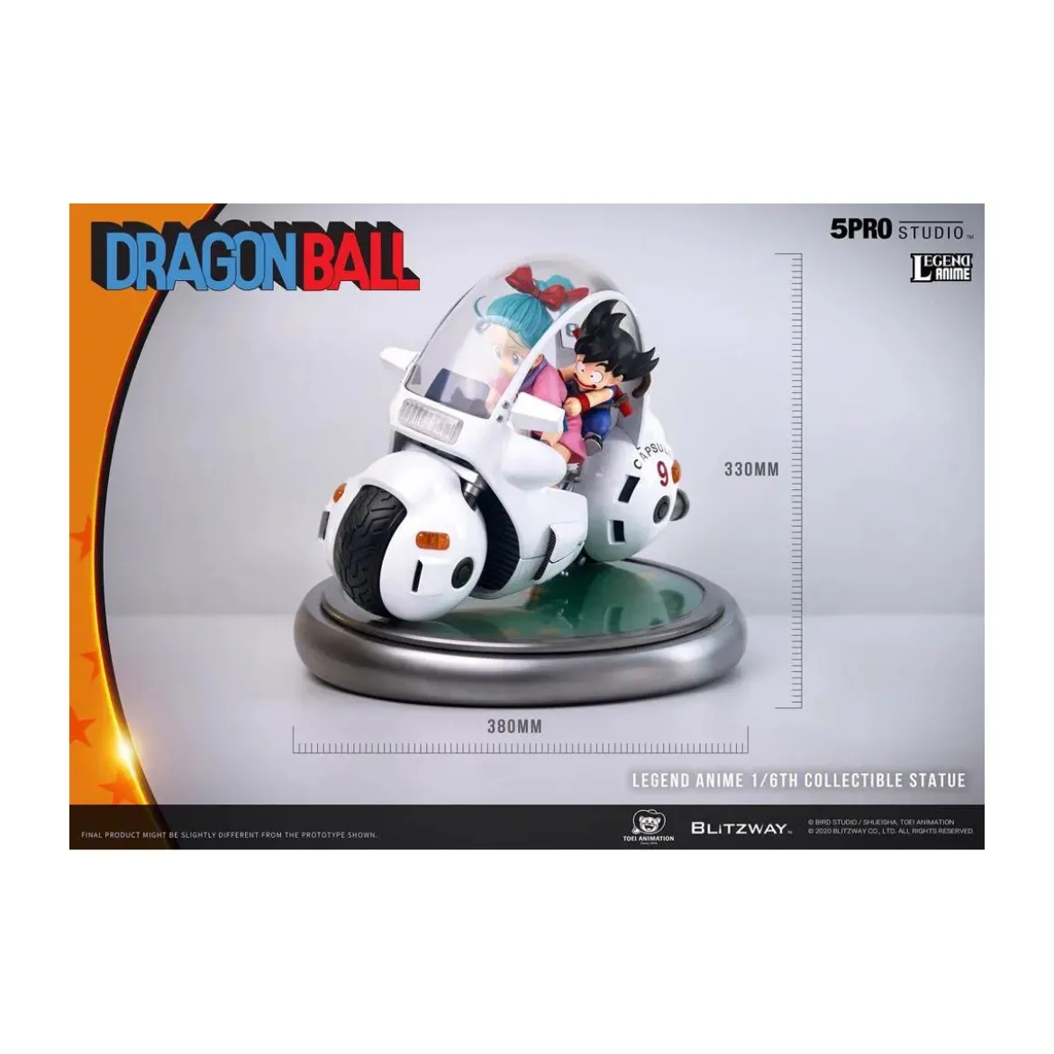 Blitzway X 5Pro Studio - Dragon Ball Bulma’s Capsule No.9 Bike statue 1/6